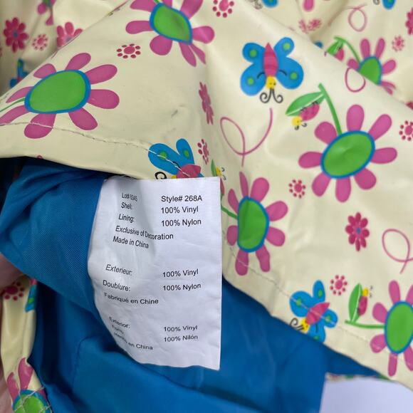 Wippette Kids Floral Printed Collared Rain Jacket Girls 18-24 Months - Picture 5 of 6